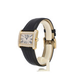 Cartier Tank Divan 32 NEW CARTIER STRAP | yellow gold factory diamond + box