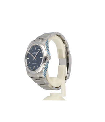Rolex Oyster Perpetual 39 NEW ROLEX SERVICE | steel blue / green Oyster