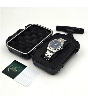 Rolex Oyster Perpetual 39 NEW ROLEX SERVICE | steel blue / green Oyster