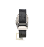 Cartier Santos 100 XL 38 NEW CARTIER STRAP | steel silver alligator leather + box