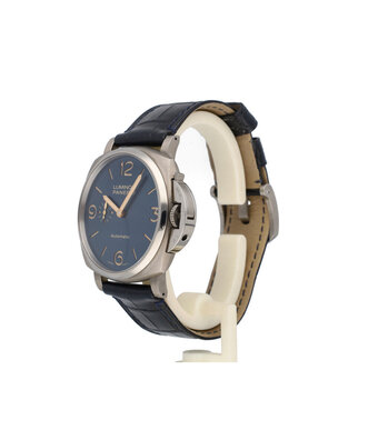 Panerai Luminor Due 3 Days Titanio 45 - 2018 box + papers | titanium blue