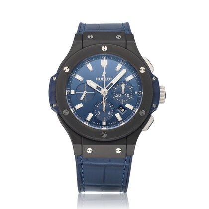 Big Bang Chronograph Ceramic Blue 44 - 2019 B+P | ceramic blue rubber strap