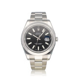 Rolex Datejust II 41 NEW ROLEX SERVICE - 2015 B+P | steel black Oyster