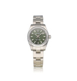 Rolex Oyster Perpetual 26 NEW ROLEX SERVICE - 2019 B+P | steel olive - green domed Oyster