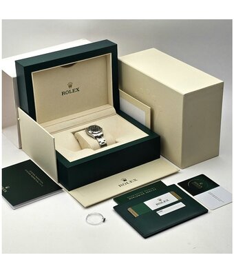 Rolex Oyster Perpetual 26 NEW ROLEX SERVICE - 2019 B+P | steel olive - green domed Oyster