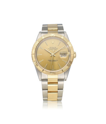 Rolex Datejust 36 Turn-o-graph - 1998 + papers | steel - yellow gold champagne Oyster