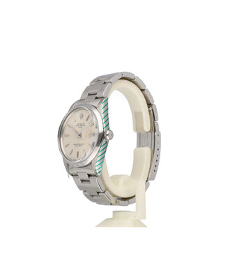 Rolex Oyster Perpetual  NEW ROLEX SERVICE - 1988 box + papers | steel date silver domed Oyster