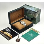 Rolex Oyster Perpetual Date NEW ROLEX SERVICE - 1988 box + papers | steel date silver domed Oyst