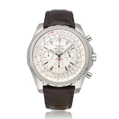 Bentley  48 NEW BREITLING SERVICE -  2003 B+P | steel white