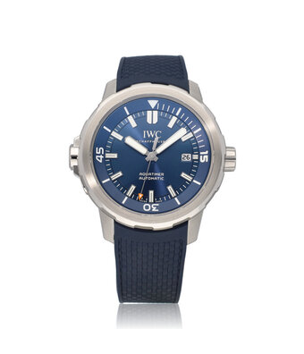 IWC Aquatimer Automatic 42 NEW IWC SERVICE - 2025 B+P | steel blue rubber