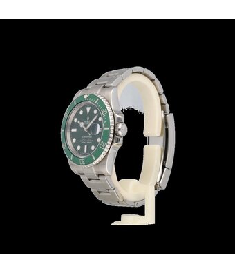 Rolex Submariner Date 40 2016 + papers | steel green - Hulk ceramic