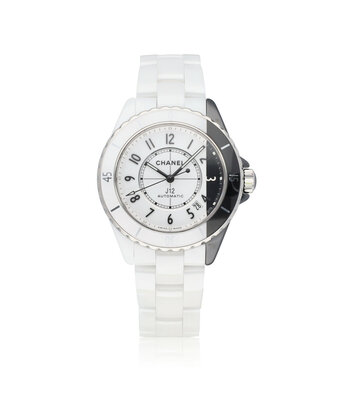 CHANEL J12 Paradoxe 38 - 2020 box + papers | ceramic white - black