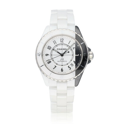 J12 Paradoxe 38 - 2020 box + papers | ceramic white - black
