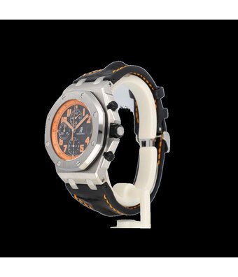 Audemars Piguet Royal Oak Offshore  42 NEW AP STRAP - B+P | steel black orange
