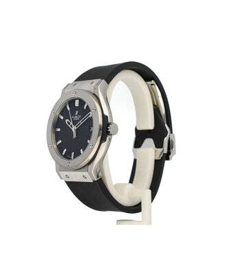 Hublot Classic Fusion  45 - 2015 box + papers | steel black rubber automatic