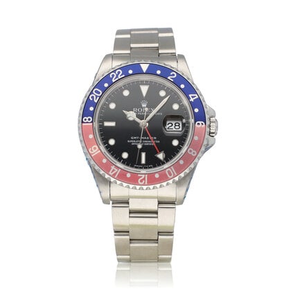 GMT-Master 40 40 NEW ROLEX SERVICE - 1995 B+P | steel Pepsi Oyster