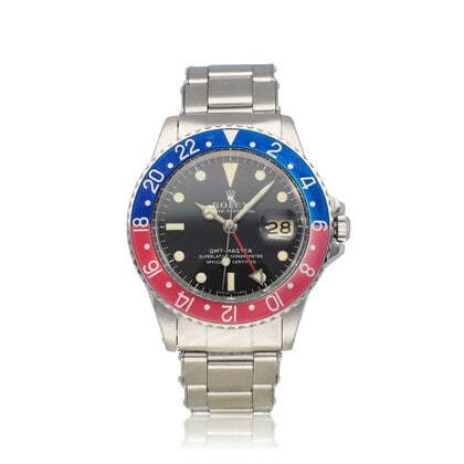 GMT-Master II 40 NEW ROLEX SERVICE - 1970 + papers | Pepsi steel matte rivet Oyster 255-se