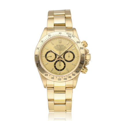 Daytona  40 NEW ROLEX SERVICE - W-serial - 1995 | Zenith yellow gold champagne