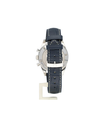 Omega Speedmaster  40 - 2016 box + papers | steel leahter white - blue dial