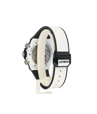 Hublot Big Bang Unico Chronograph White Ceramic 42 - 2023 box + papers | ceramic skeleton