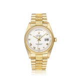 Rolex Day-Date 36 NEW ROLEX SERVICE - 1980 | yellow gold bark white roman tight President
