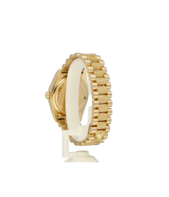 Rolex Day-Date 36 NEW ROLEX SERVICE - 1980 | yellow gold bark white roman tight President