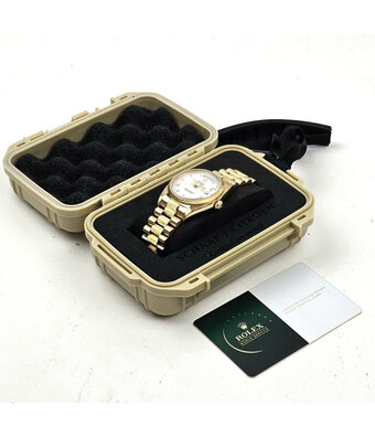 Rolex Day-Date 36 NEW ROLEX SERVICE - 1980 | yellow gold bark white roman tight President