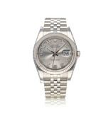 Rolex Datejust 36 NEW ROLEX SERVICE - 2008 B+P | steel silver concentric index Jubilee