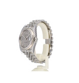 Rolex Datejust 36 NEW ROLEX SERVICE - 2008 B+P | steel silver concentric index Jubilee