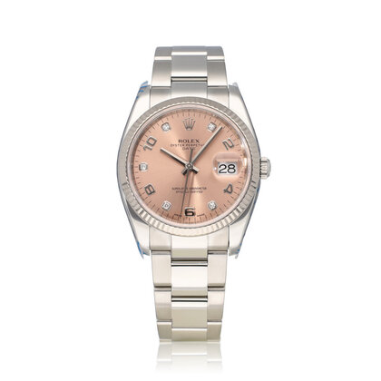 Date  34 - 2014 - papers | steel - white gold pink diamond Oyster