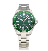 TAG Heuer Aquaracer  43 - 2020 box + papers | steel green