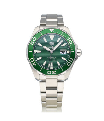 TAG Heuer Aquaracer  43 - 2020 box + papers | steel green