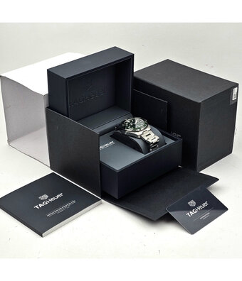 TAG Heuer Aquaracer  43 - 2020 box + papers | steel green