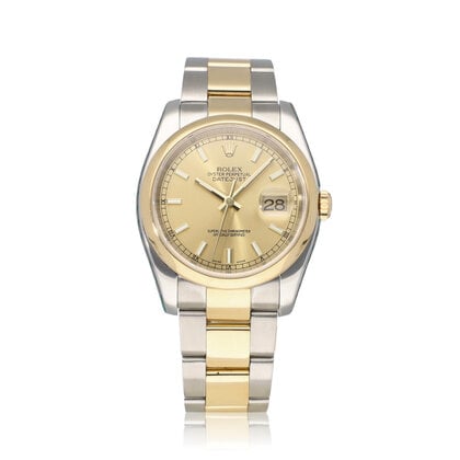 Datejust 36 - 2004 box + papers | steel - gold Oyster champagne