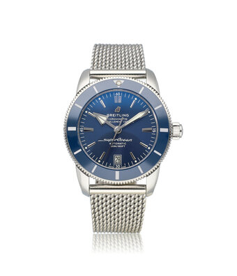 Breitling Superocean Heritage Automatic 42 NEW BREITLING SERVICE - 2019 B+P | steel blue