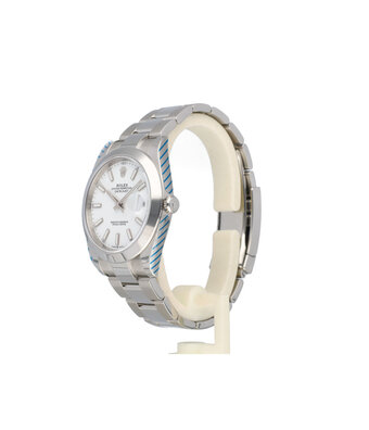Rolex Datejust 41 NEW ROLEX SERVICE -  2025 B+P | steel white domed Oyster