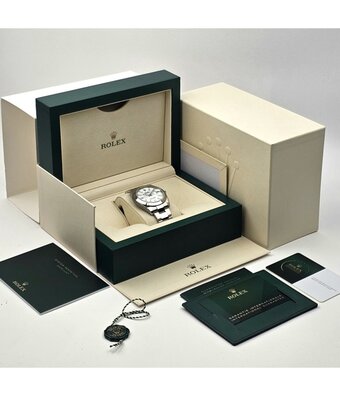 Rolex Datejust 41 NEW ROLEX SERVICE -  2025 B+P | steel white domed Oyster