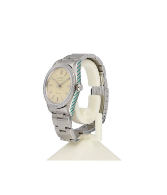 Rolex Air-king  NEW ROLEX SERVICE - 1996 | steel silver engine turned bezel