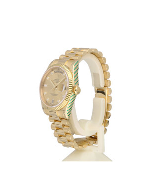Rolex Day-Date 36 NEW ROLEX SERVICE - 2005 B+P | yellow gold President champagne diamond