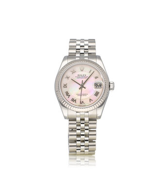 Rolex Datejust 31 NEW ROLEX SERVICE - 2005 | steel MOP - pearl roman carousel - myriad Jubilee