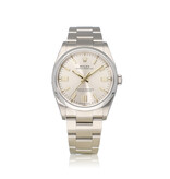 Rolex Oyster Perpetual 36 NEW ROLEX SERVICE - 2020 box + papers | silver - gold domed Oyster