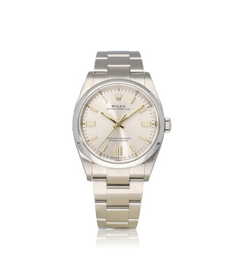 Rolex Oyster Perpetual 36 NEW ROLEX SERVICE - 2020 box + papers | silver - gold domed Oyster