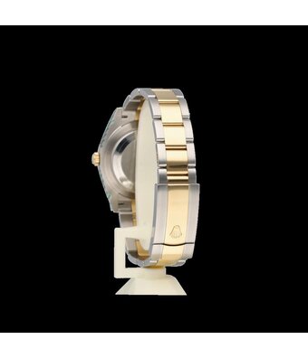 Rolex Datejust 41 NEW ROLEX SERVICE - 2021 B+P | Wimbledon steel - gold slate roman Oyster