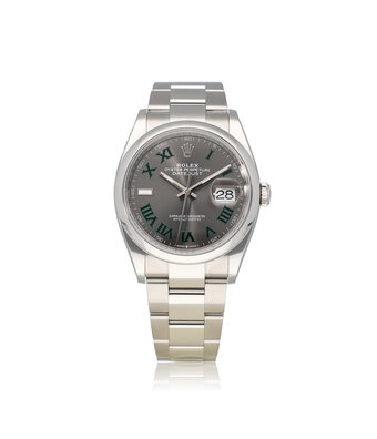 Rolex Datejust 36 2025 box + papers | Wimbledon Oyster domed steel