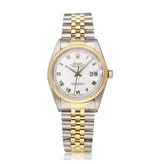 Rolex Datejust 36 NEW ROLEX SERVICE - 1986 + papers | steel - gold Jubilee white roman