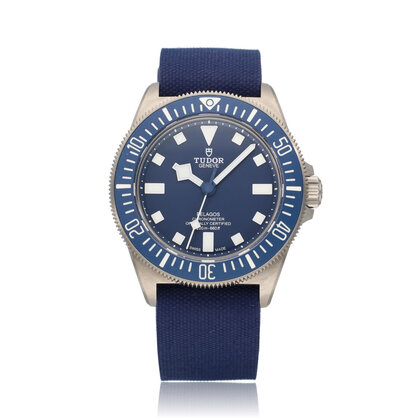 Pelagos FXD Marine Nationale 24 42 titanium blue canvas strap 2025 B+P