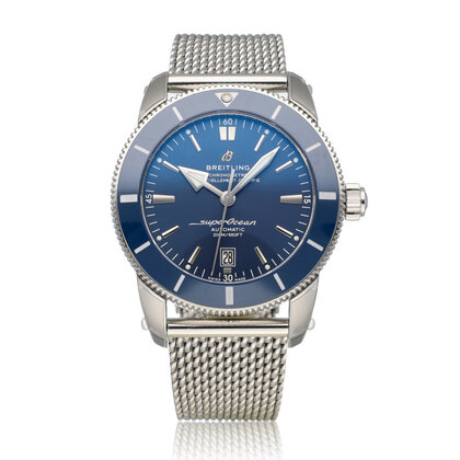 Superocean Heritage  46 - 2021 box + papers | steel blue
