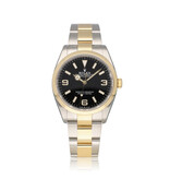 Rolex Explorer  36 - 2021 box + papers | steel - yellow gold black arabic 369