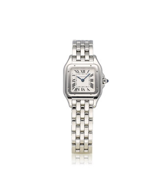 Cartier Panthère de Cartier  SM - 2024 box + papers | steel - white roman SM - small | ref. 4177