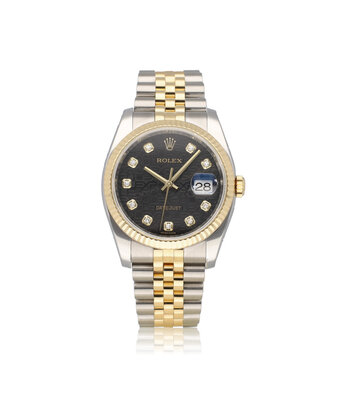 Rolex Datejust 36 - 2013 + papers | steel - yellow gold black Jubilee - computer